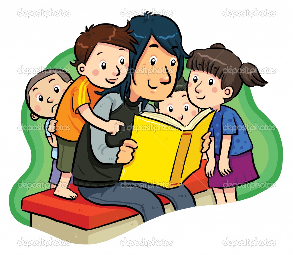 clipart family reading together - photo #12